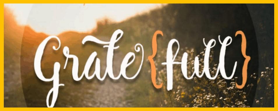 Sermon on Gratefulness